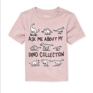 NWT The Childrens Place Dinosaur Skeleton Boys Short Sleeve Pajamas Set